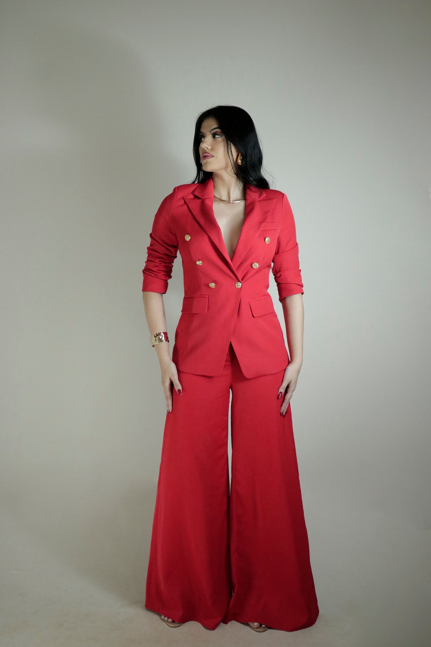 Conjunto Alfaiataria Vermelho